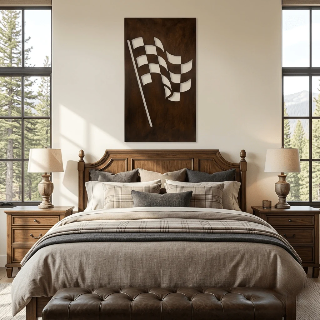 The Finish Line - Metal Wall Art - Umber - Image 2