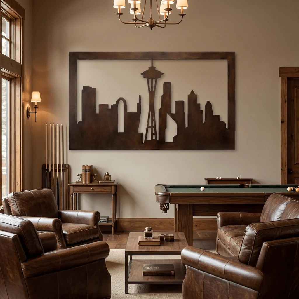 Emerald City - Metal Wall Art - Umber