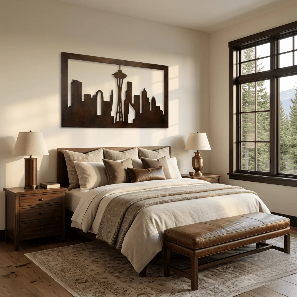 Emerald City - Metal Wall Art - Umber - Image 2