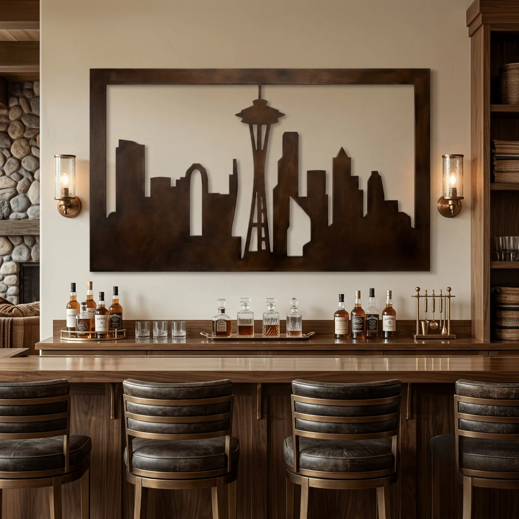 Emerald City - Metal Wall Art - Umber - Image 3