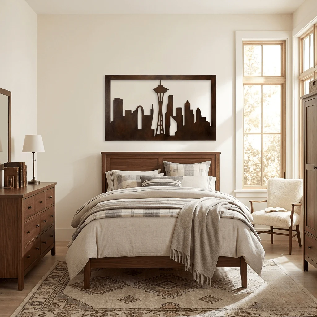 Emerald City - Metal Wall Art - Umber - Image 5