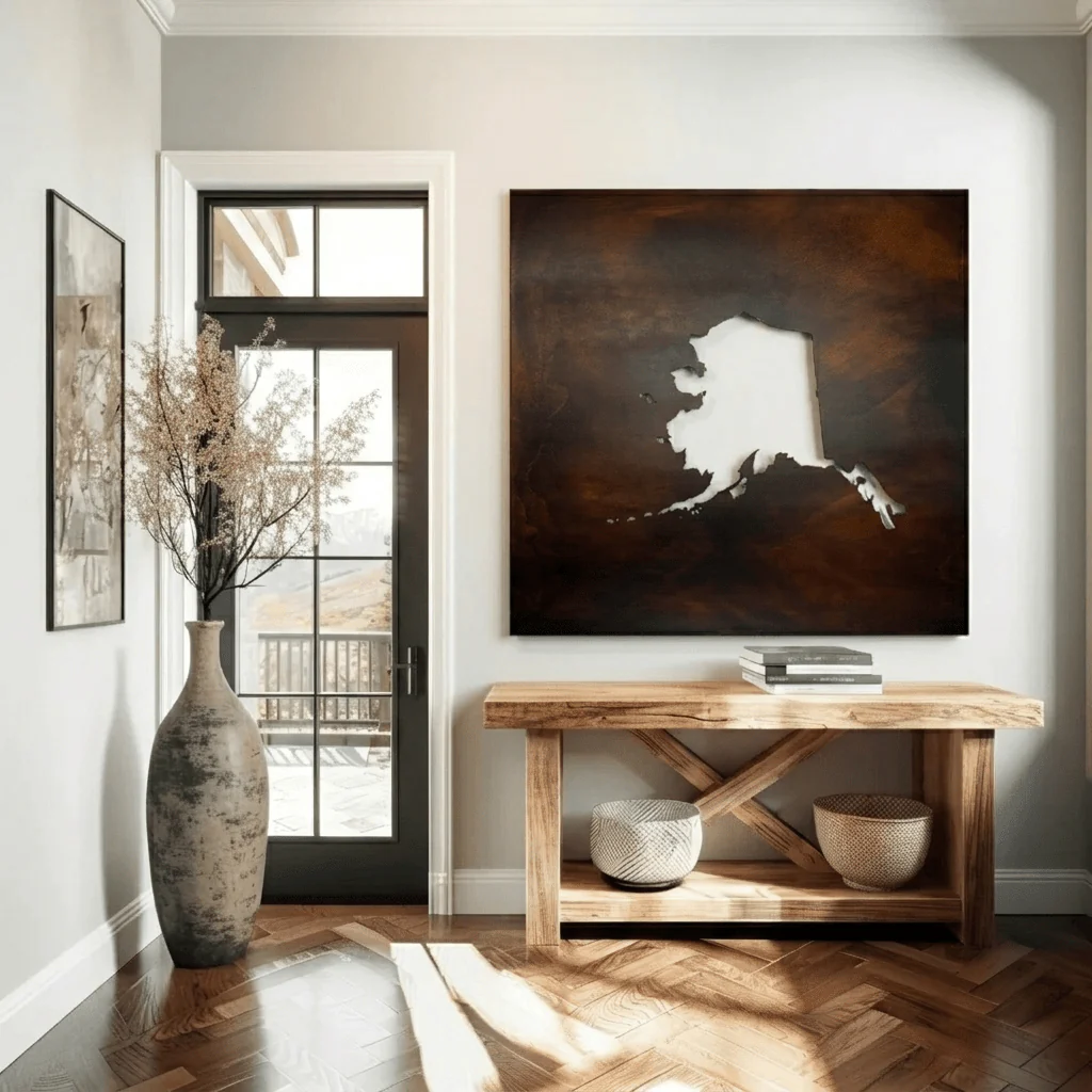 The Alaska - Metal Wall Art - Umber - Image 2