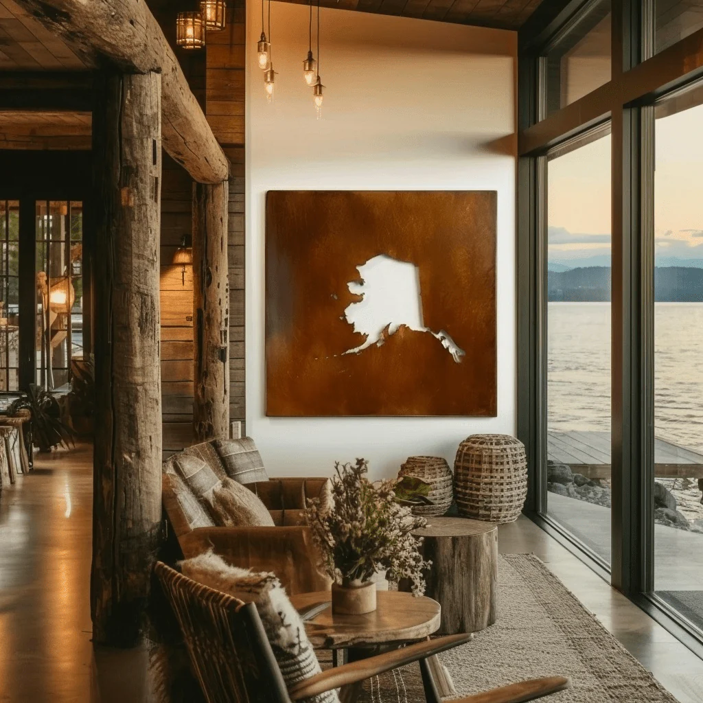 The Alaska - Metal Wall Art - Oxide