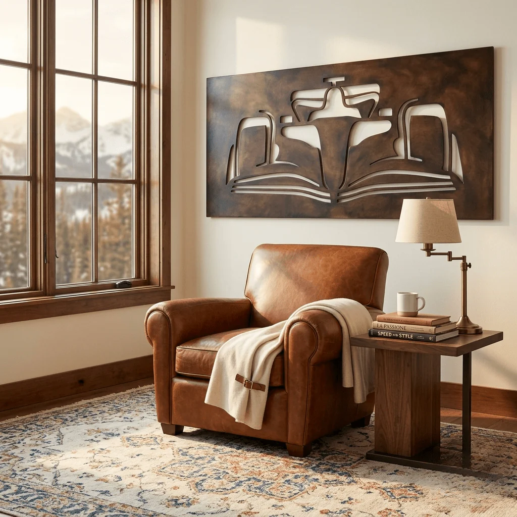 The Apex - Metal Wall Art - Umber - Image 2