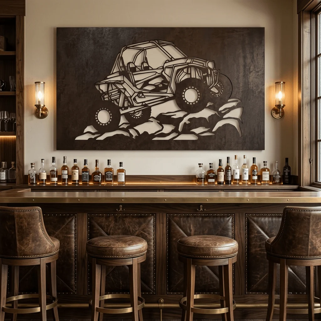 The ATV - Metal Wall Art - Umber
