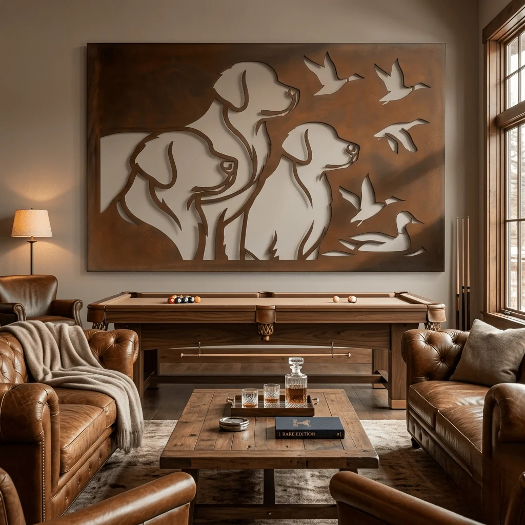The Autumn Retrieve - Metal Wall Art - Oxide - Image 2
