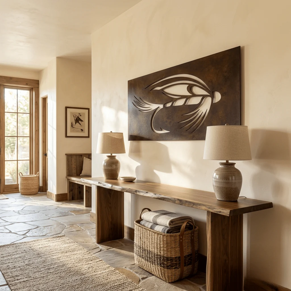 The Backcast - Metal Wall Art - Umber