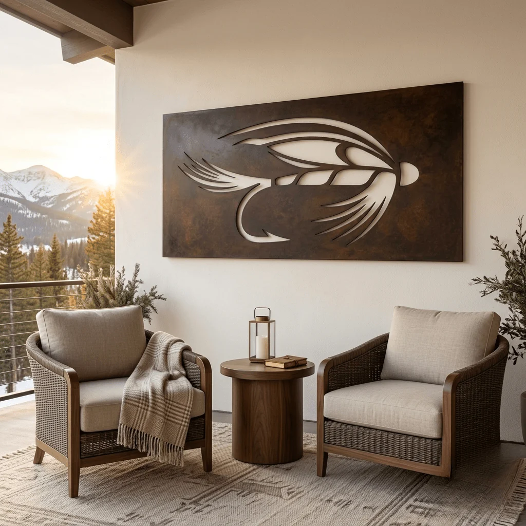 The Backcast - Metal Wall Art - Umber - Image 2