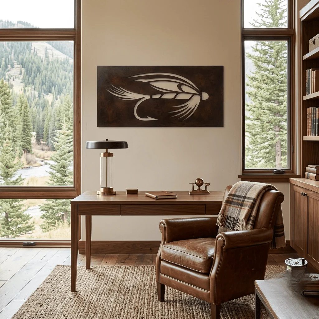 The Backcast - Metal Wall Art - Umber - Image 3