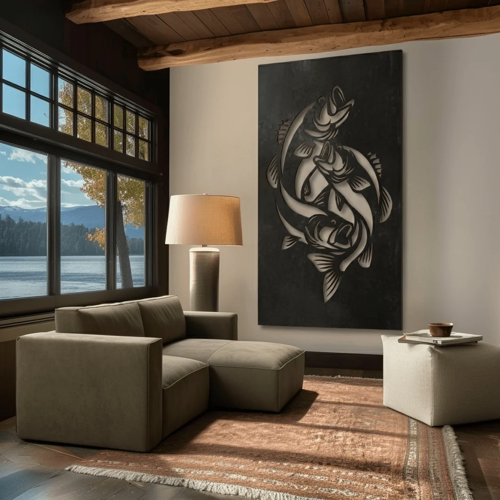 The Bass - Metal Wall Art - Forge