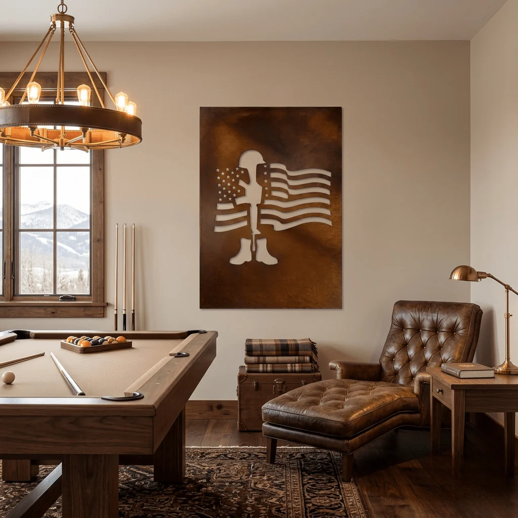 The Battle Cross - Metal Wall Art - Oxide