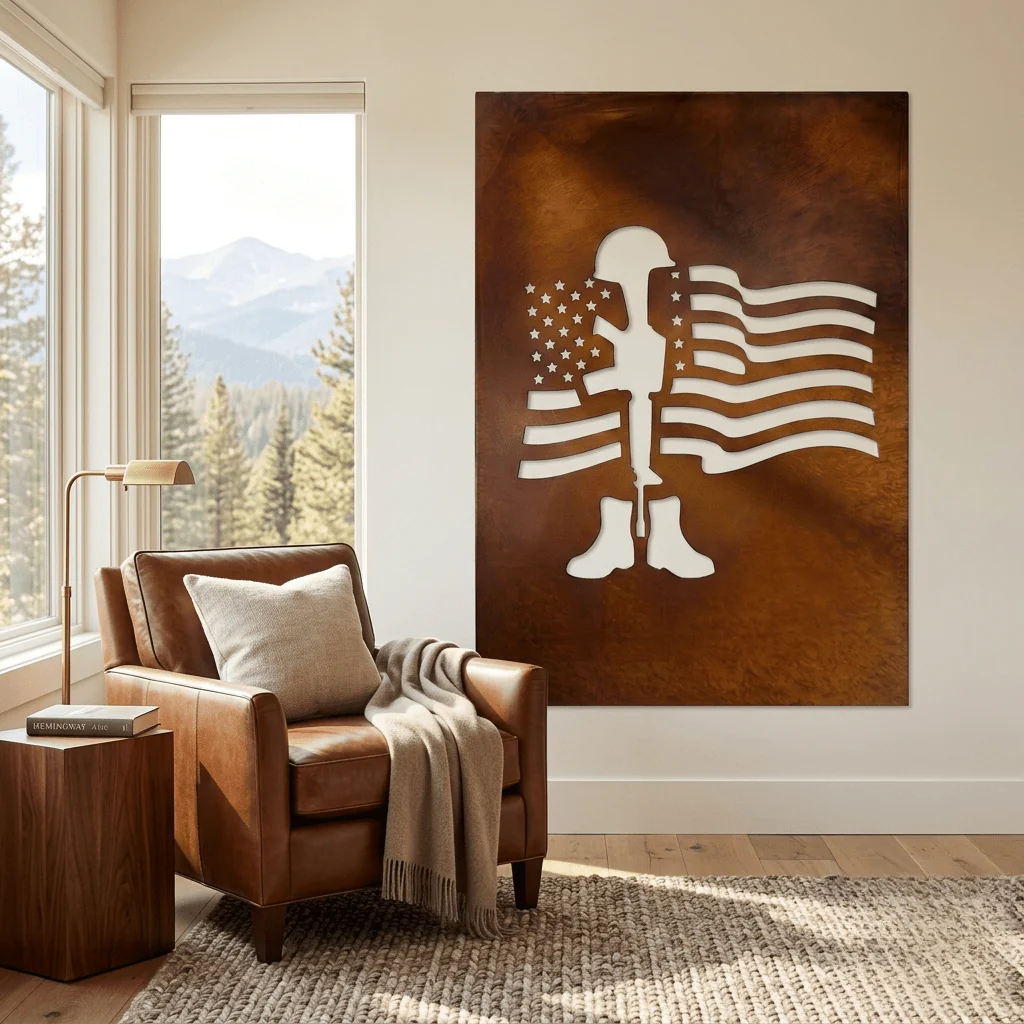 The Battle Cross - Metal Wall Art - Oxide - Image 2
