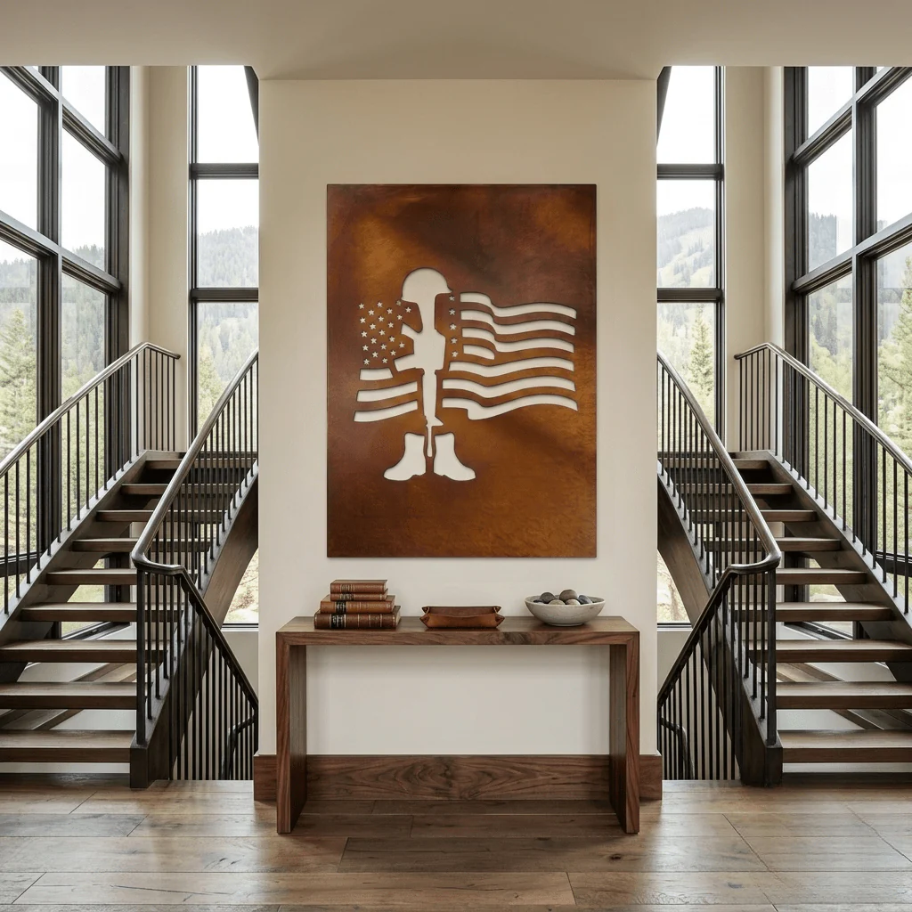 The Battle Cross - Metal Wall Art - Oxide - Image 3