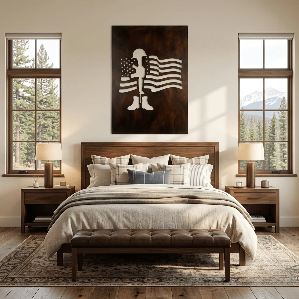The Battle Cross - Metal Wall Art - Umber - Image 2