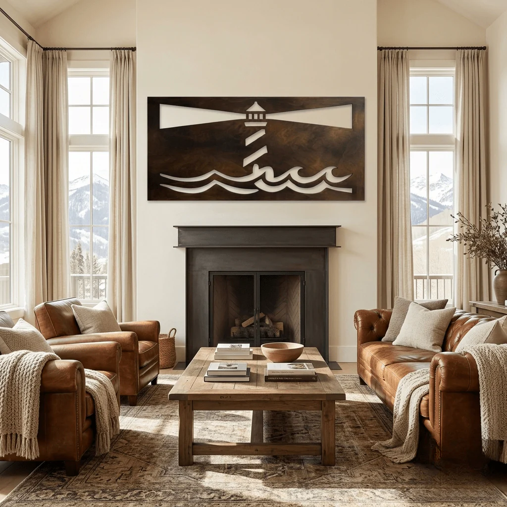 The Beacon - Metal Wall Art - Umber - Image 2