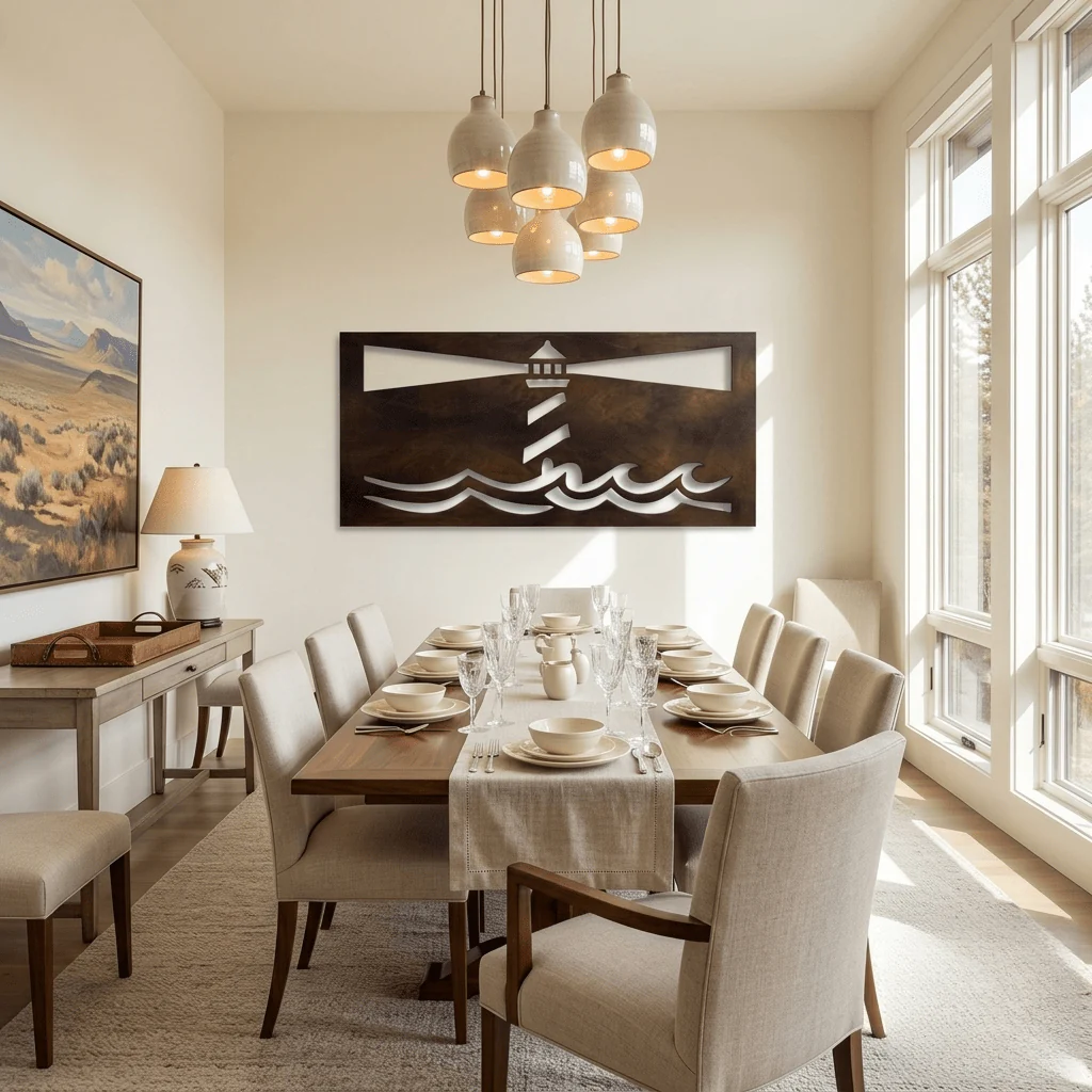 The Beacon - Metal Wall Art - Umber - Image 3