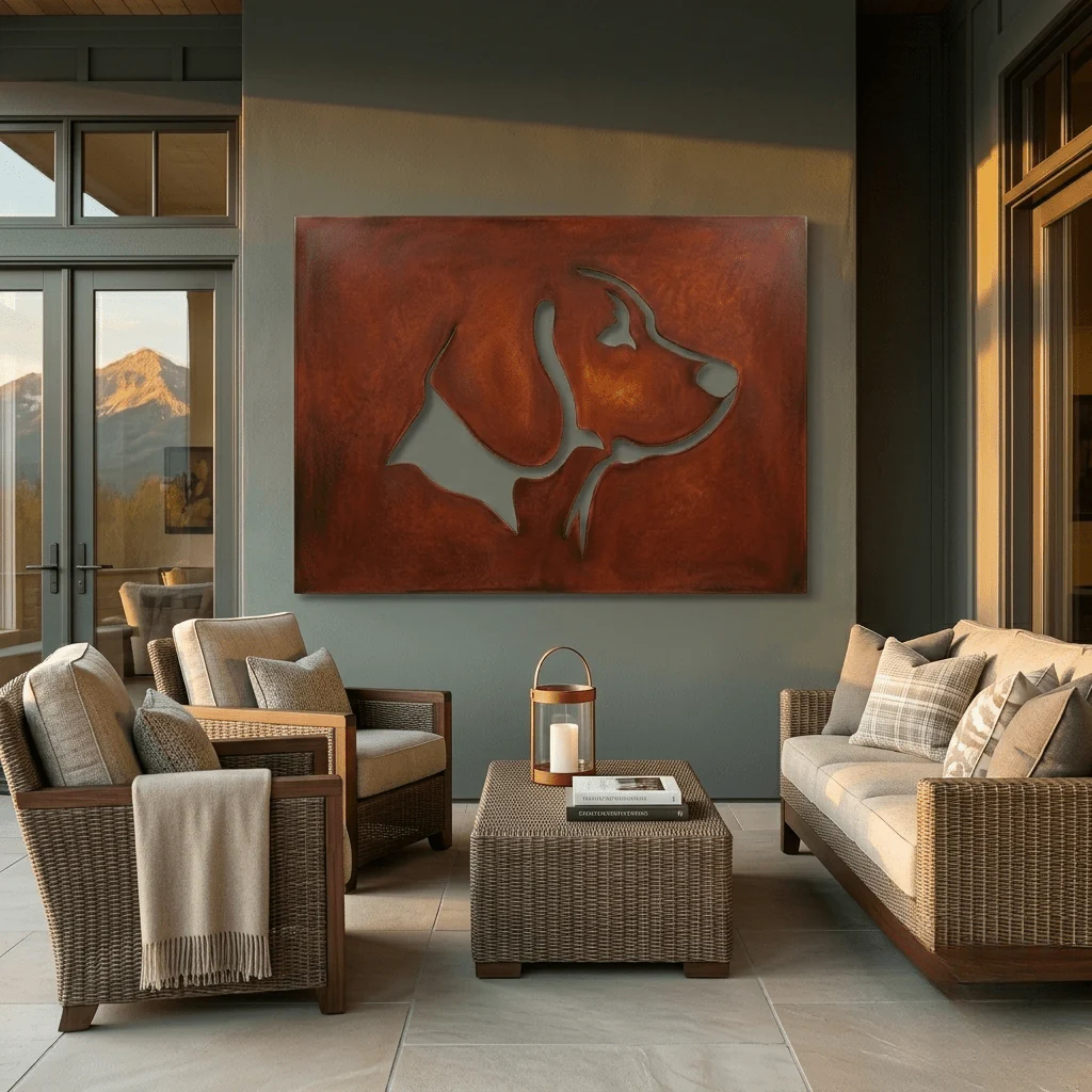 The Beagle - Metal Wall Art - Oxide