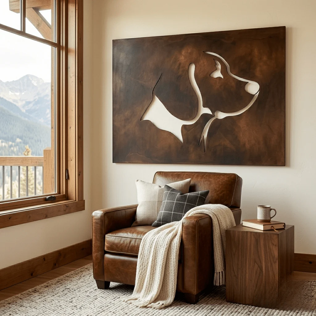 The Beagle - Metal Wall Art - Umber - Image 4