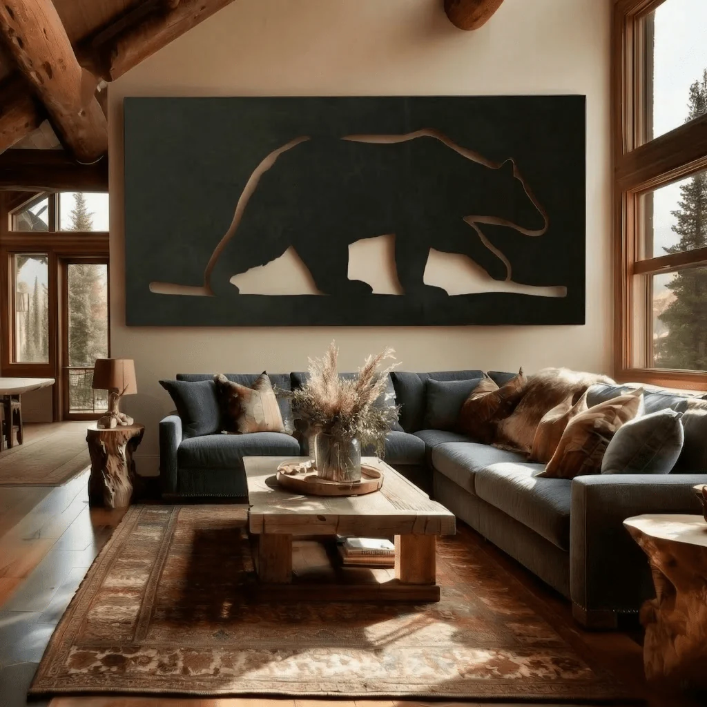 The Bear - Metal Wall Art - Forge