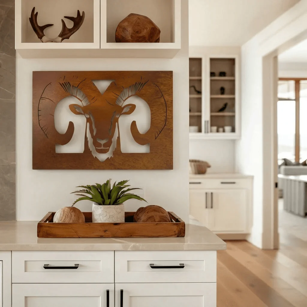 The Bighorn Sheep - Metal Wall Art - Oxide - Image 3