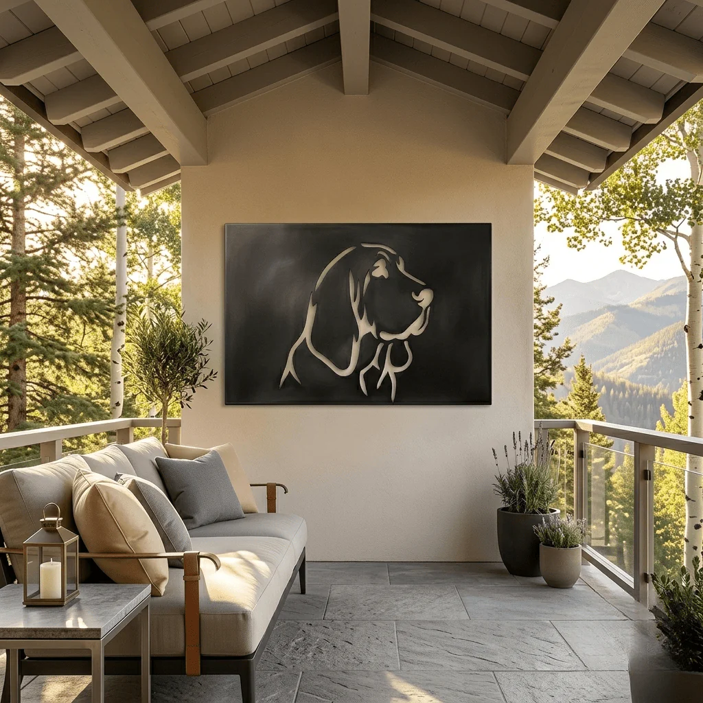 The Bloodhound - Metal Wall Art - Forge - Image 2