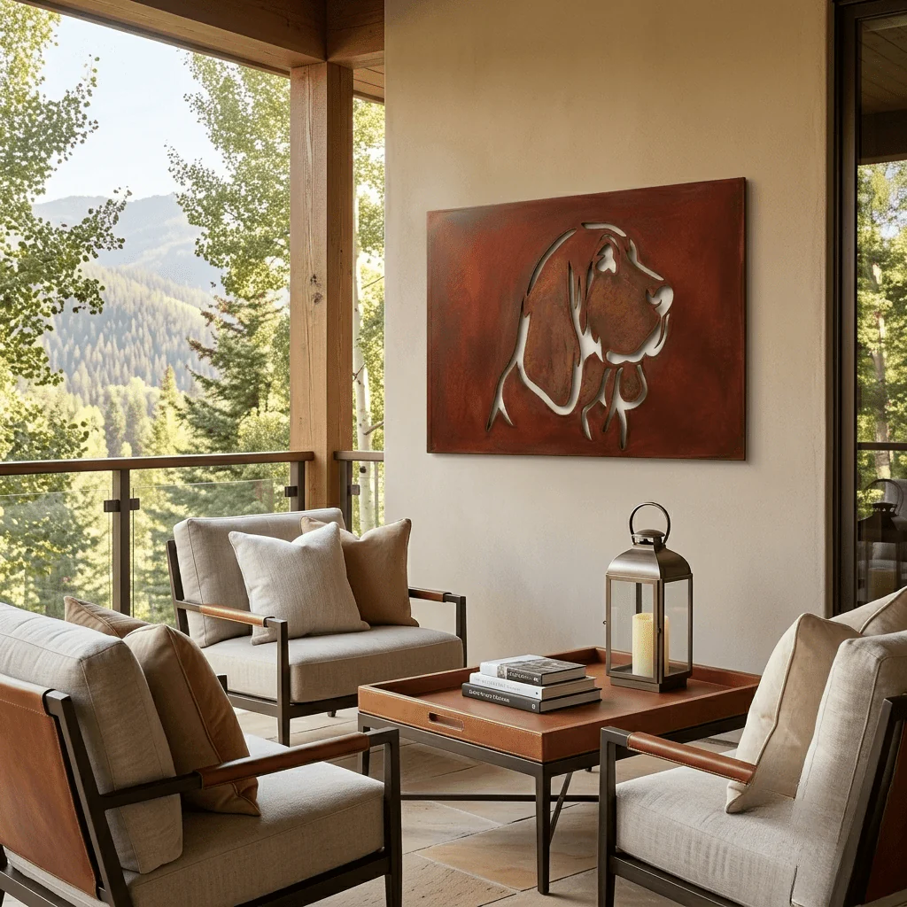 The Bloodhound - Metal Wall Art - Oxide - Image 2