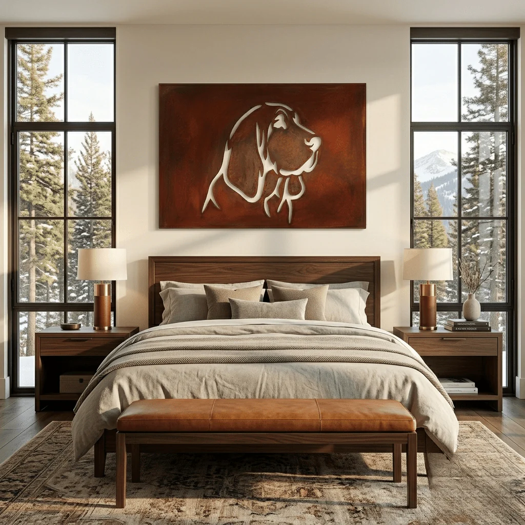 The Bloodhound - Metal Wall Art - Oxide - Image 4