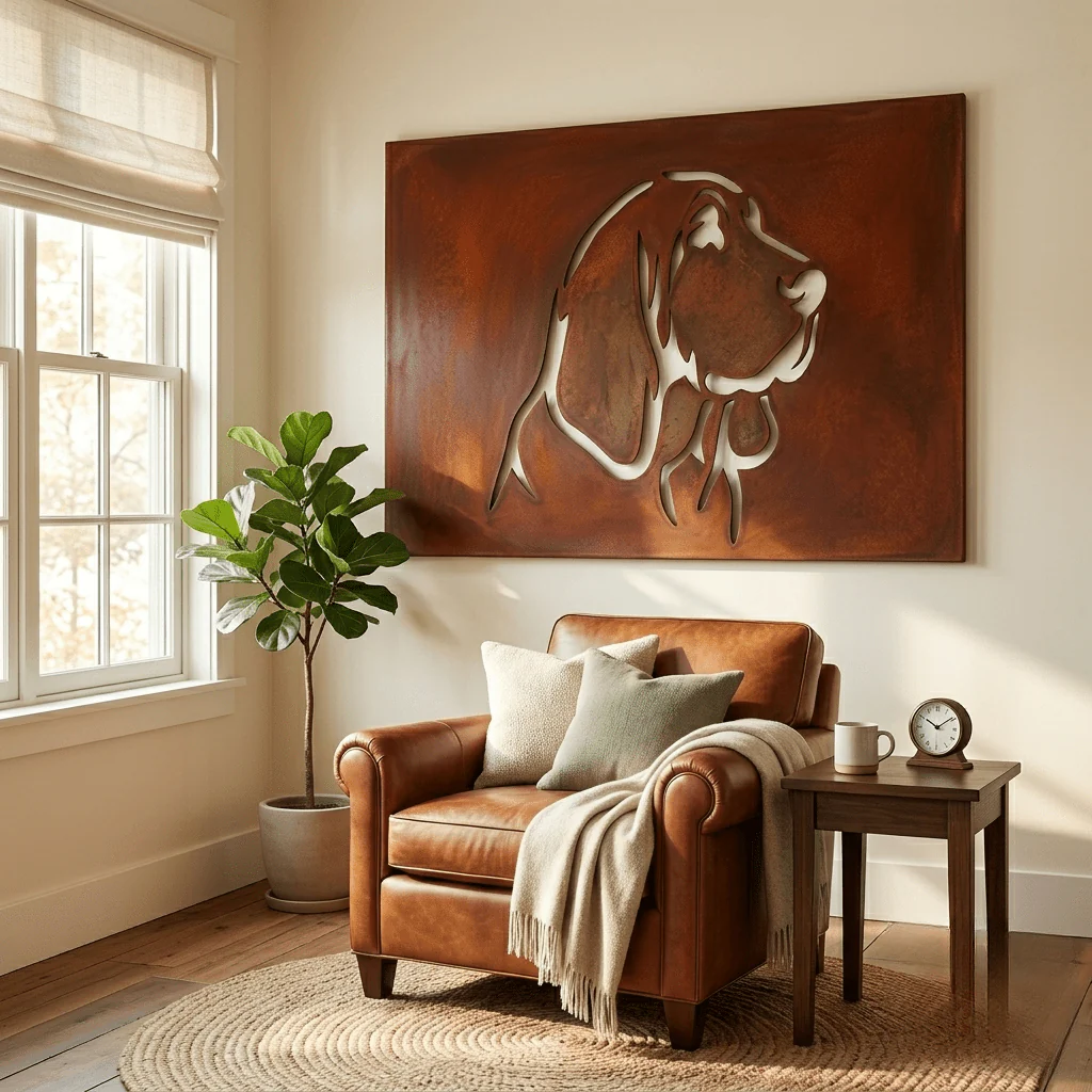 The Bloodhound - Metal Wall Art - Oxide - Image 6