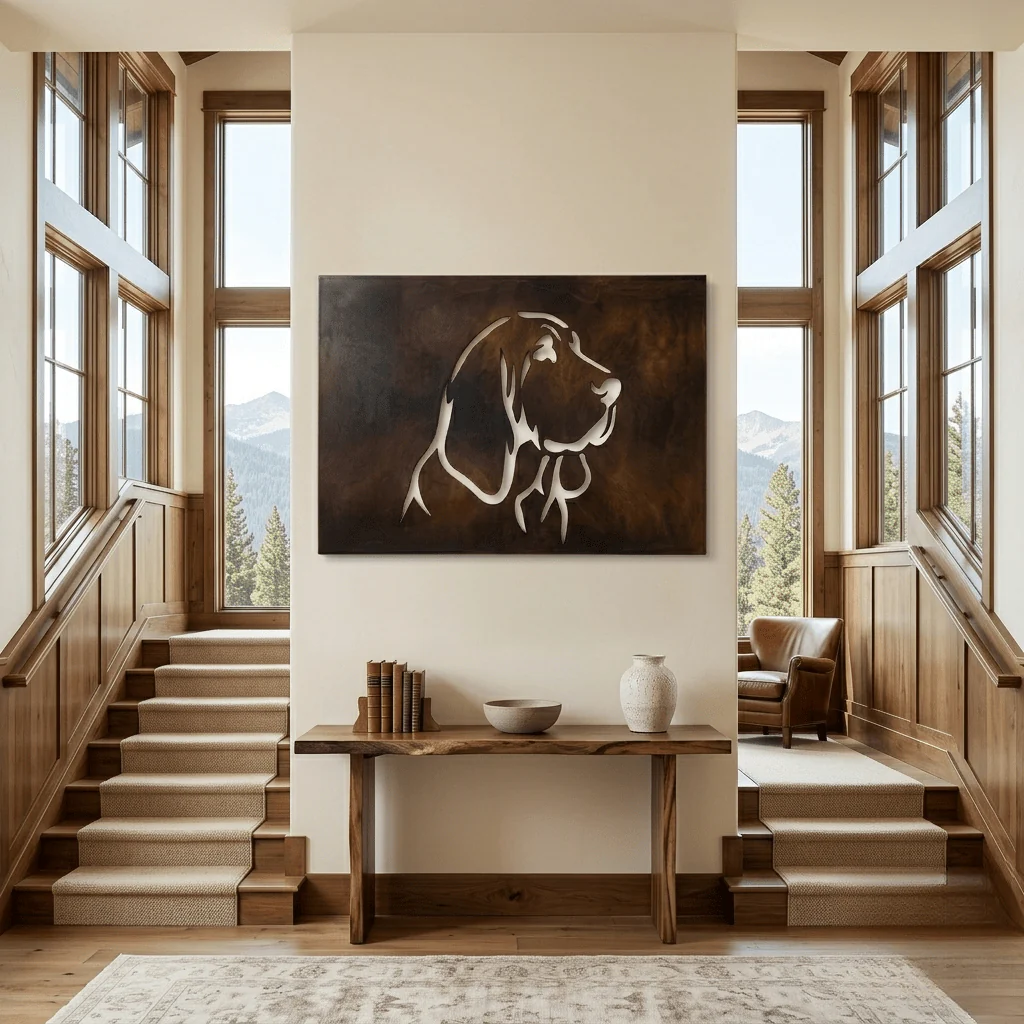 The Bloodhound - Metal Wall Art - Umber - Image 4