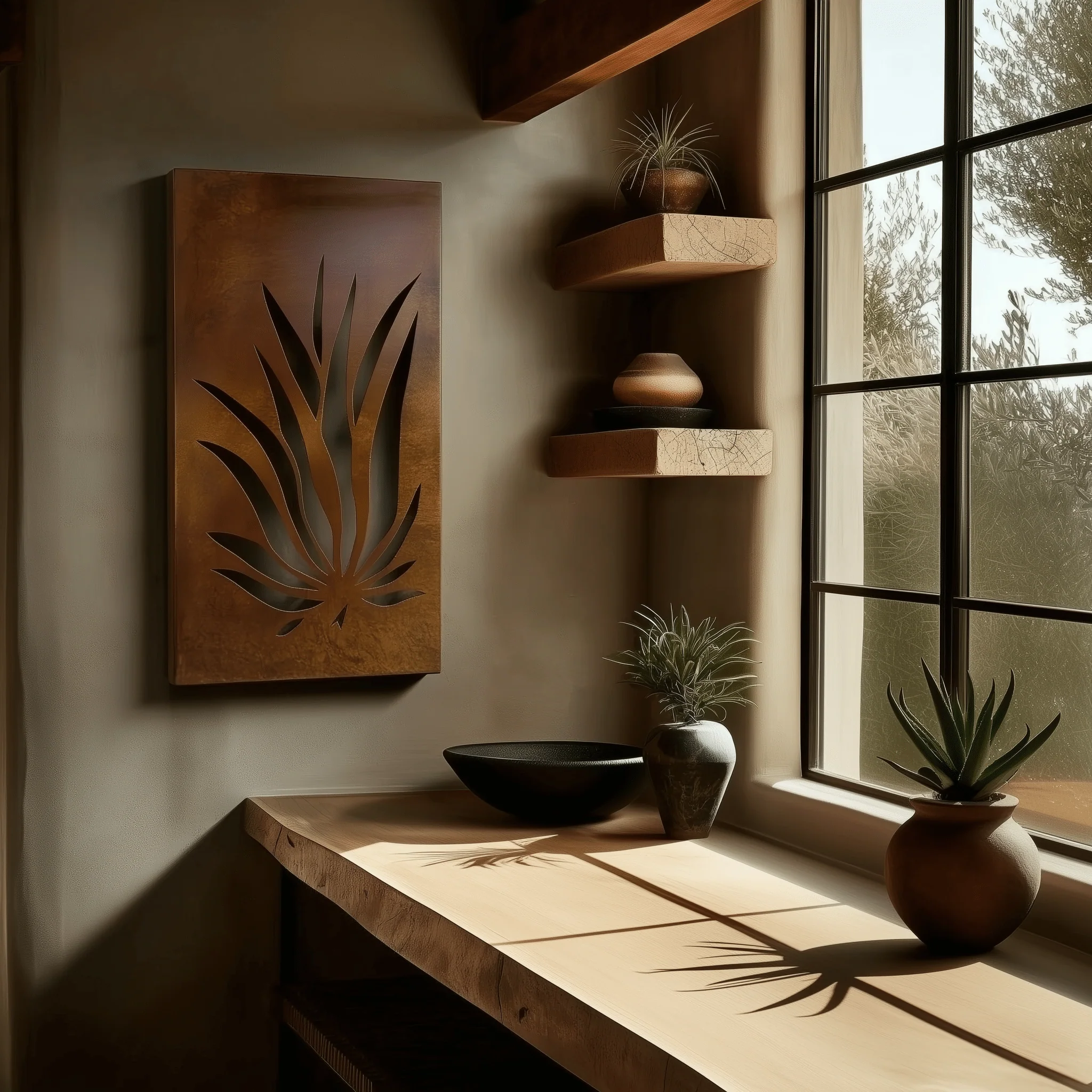 The Blue Agave - Metal Wall Art - Oxide