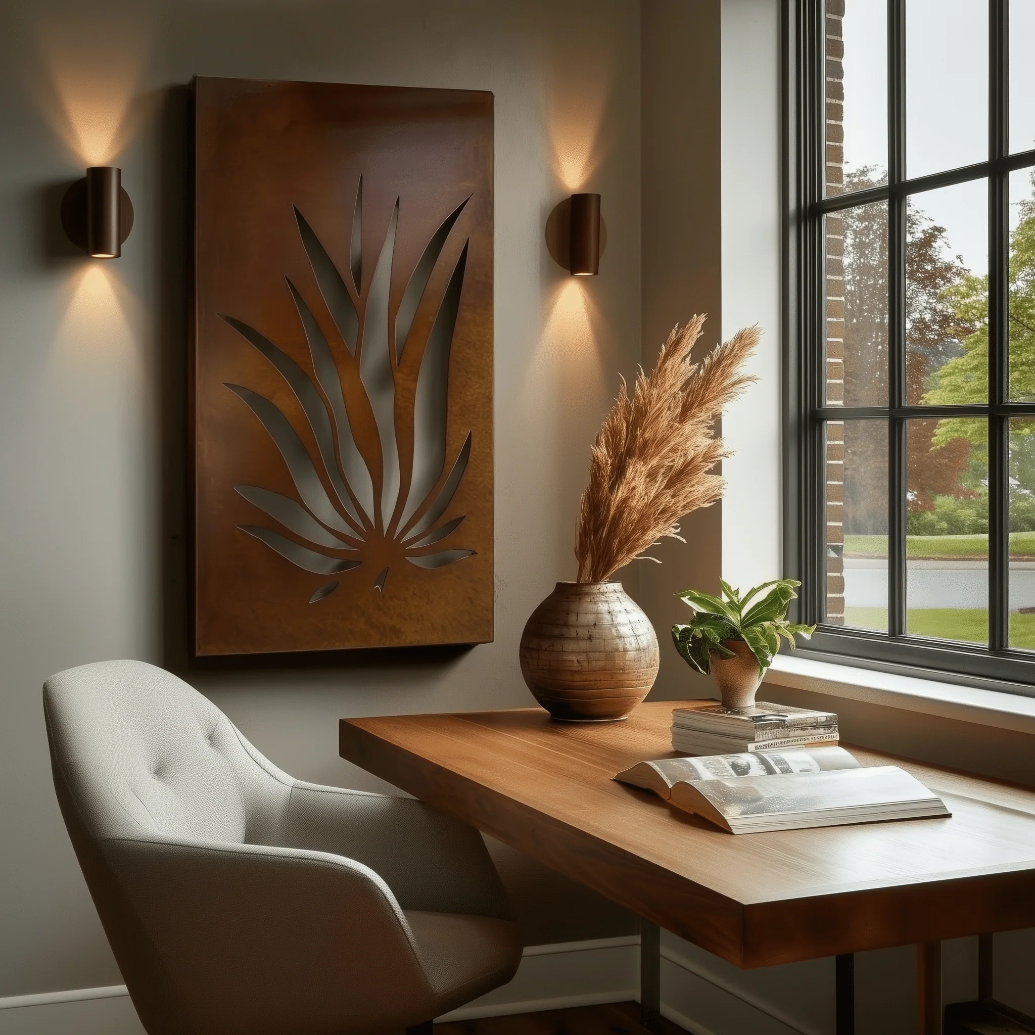 The Blue Agave - Metal Wall Art - Oxide - Image 2