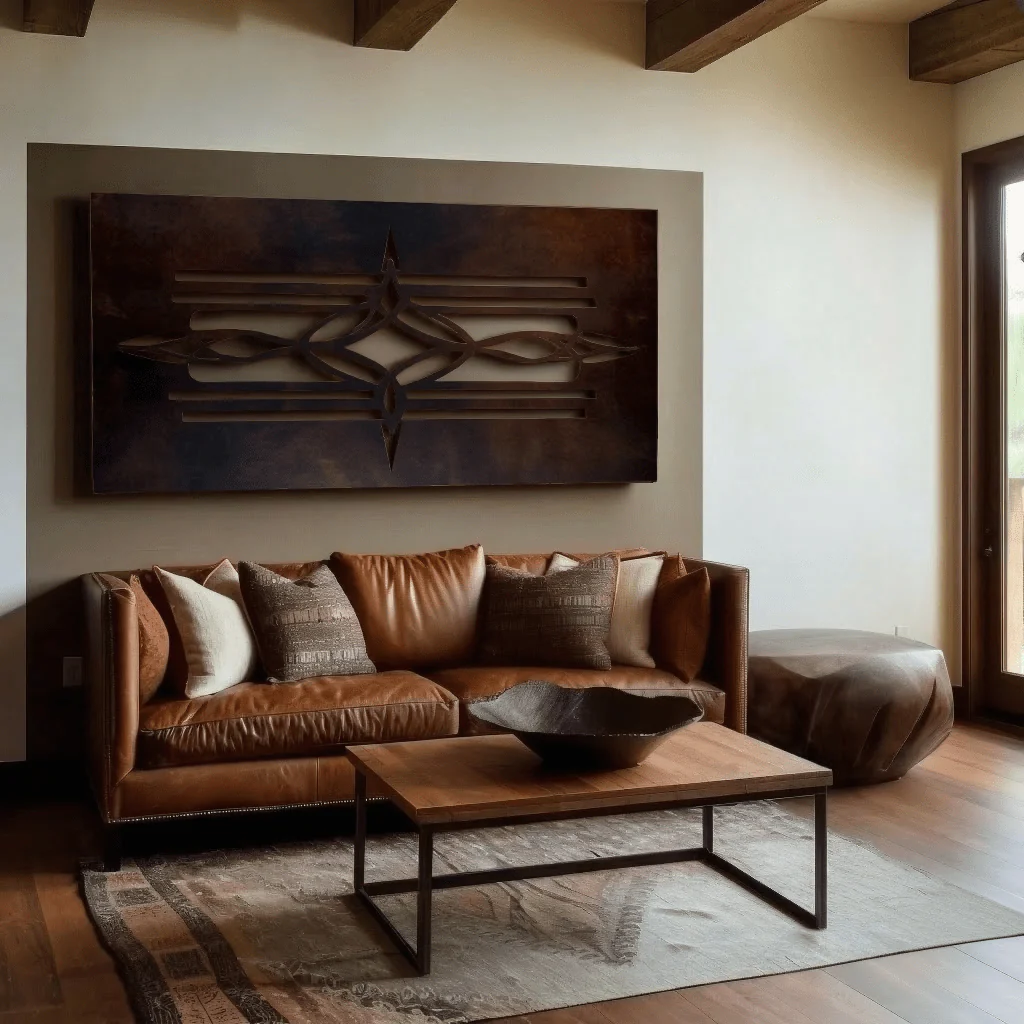 The Bordado - Metal Wall Art - Umber