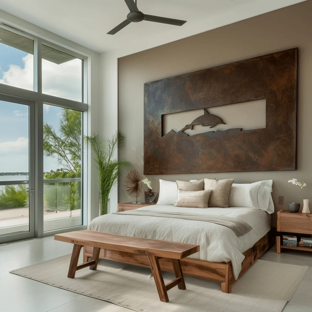 The Breaker - Metal Wall Art - Umber