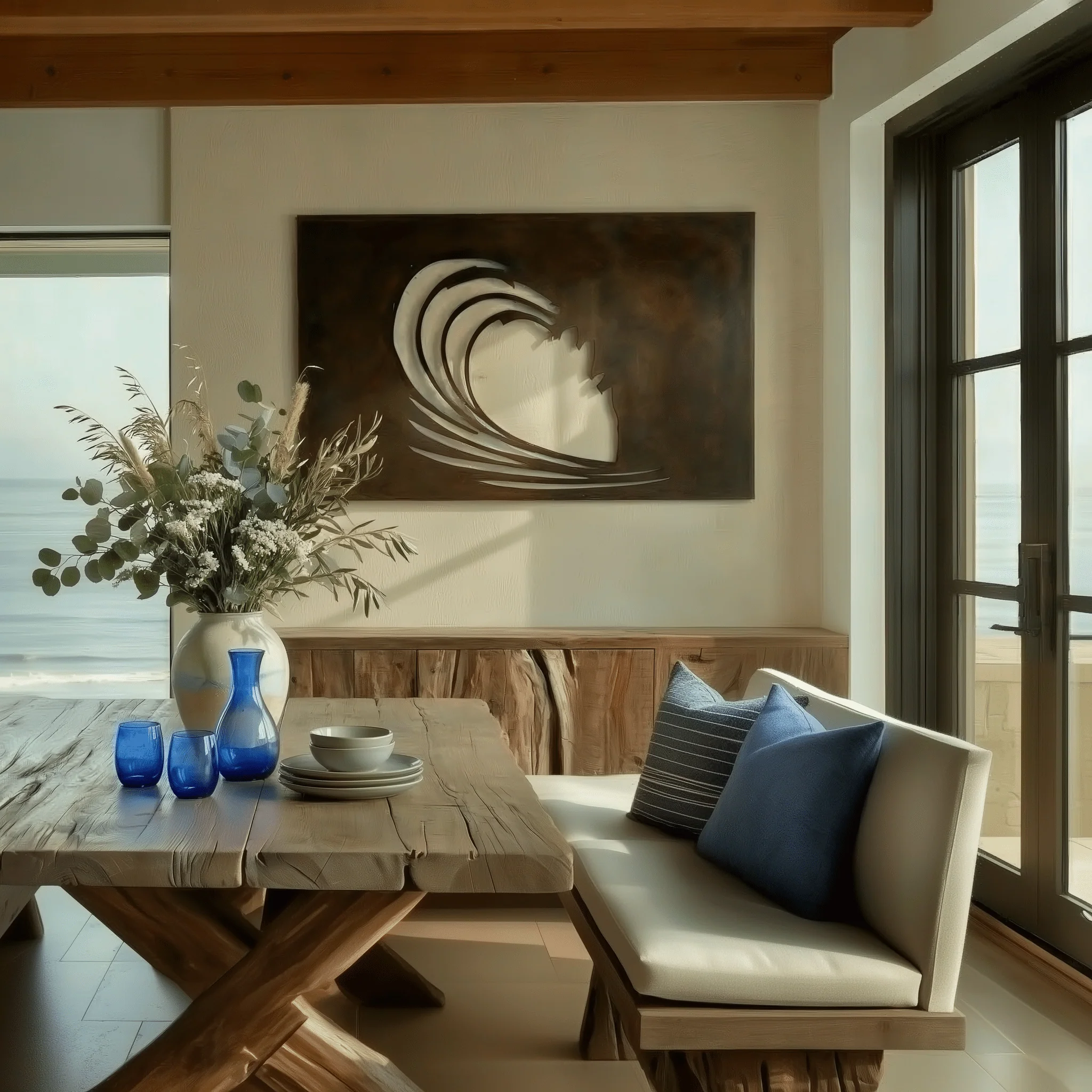 The Breakwater - Metal Wall Art - Umber - Image 3