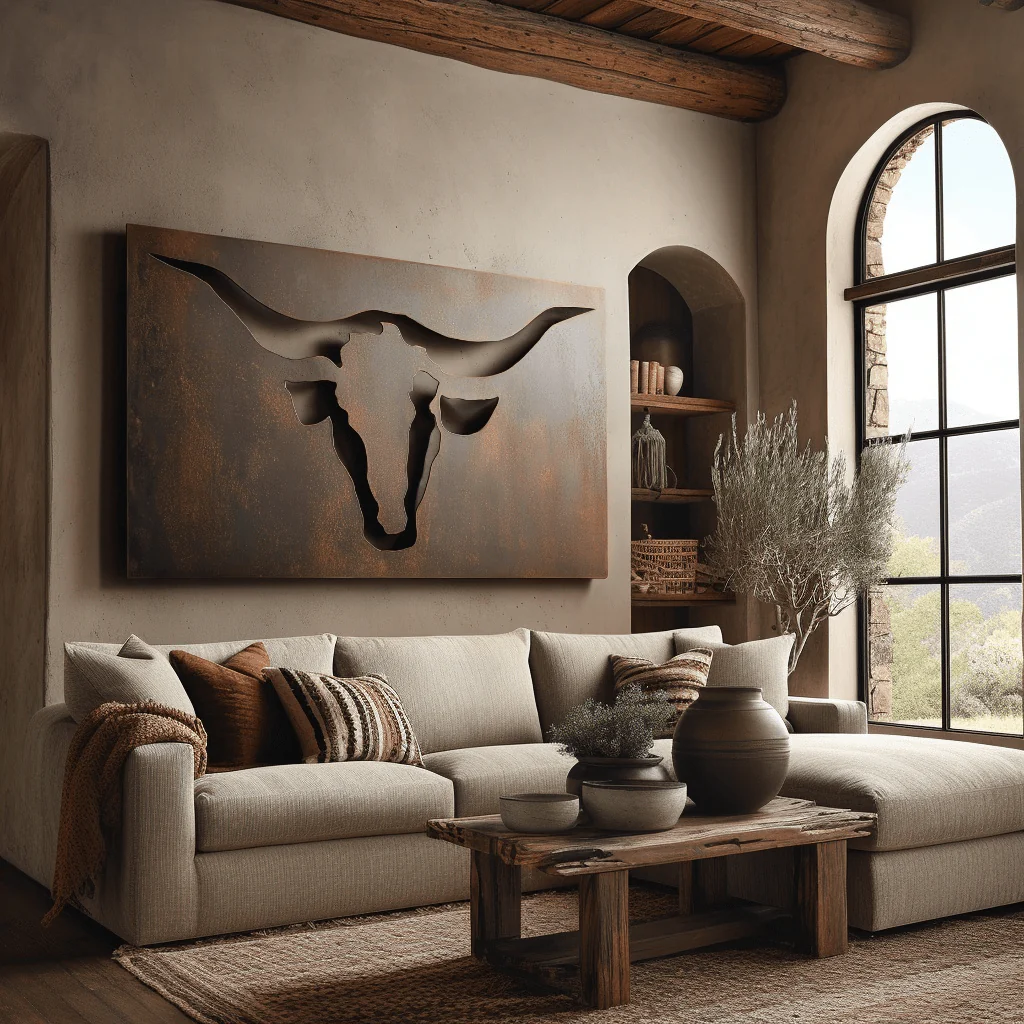 The Bull - Metal Wall Art - Umber