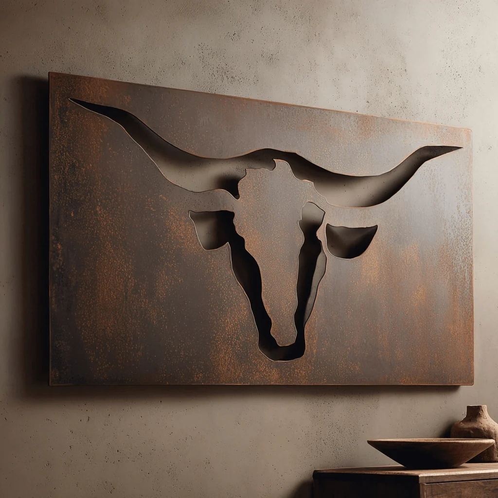 The Bull - Metal Wall Art - Umber - Image 4