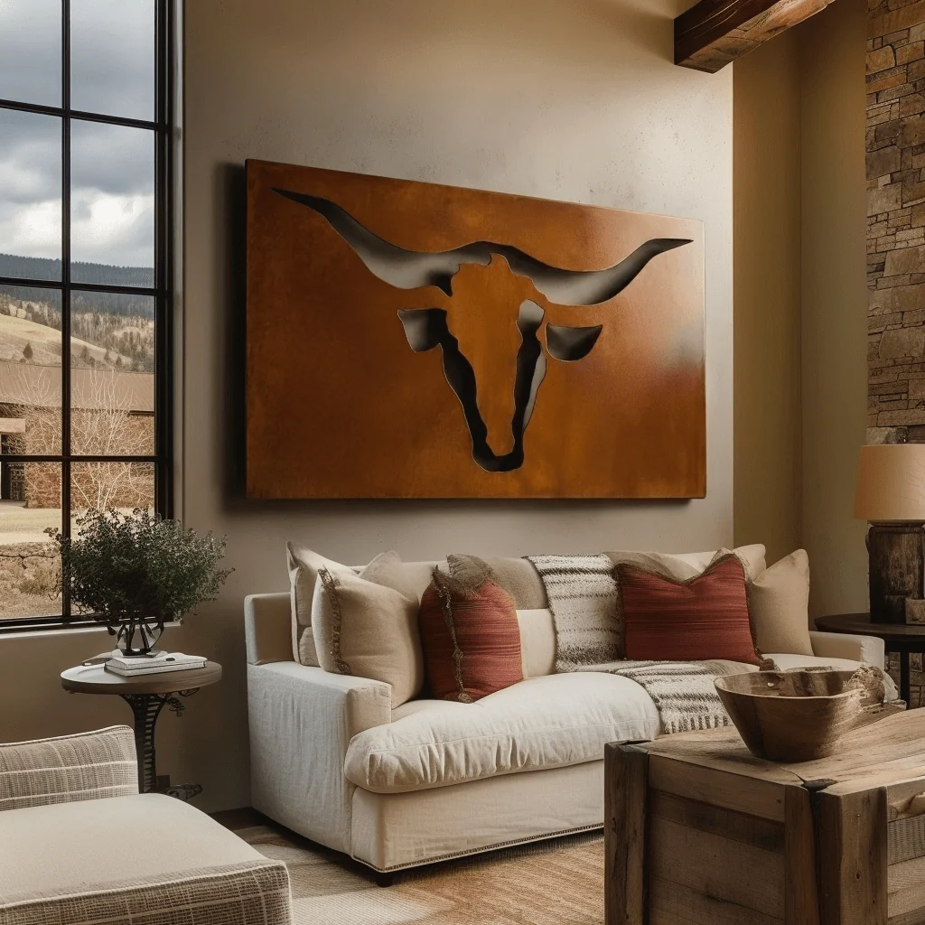 The Bull - Metal Wall Art - Oxide