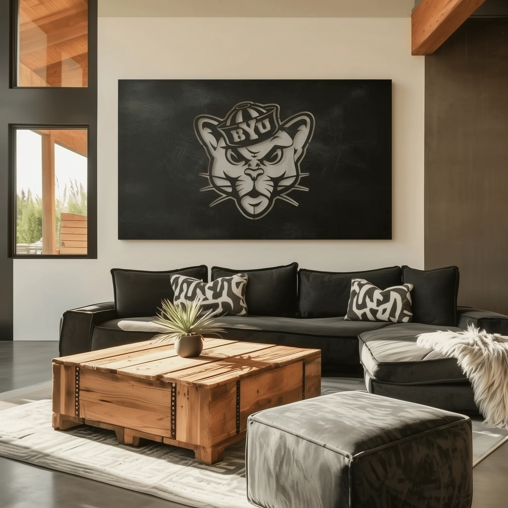 The BYU Cat- Metal Wall Art - Landscape - Forge - Image 4