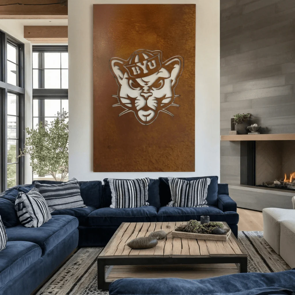 The BYU Cat - Wall Art - Portrait - Oxide - Image 2