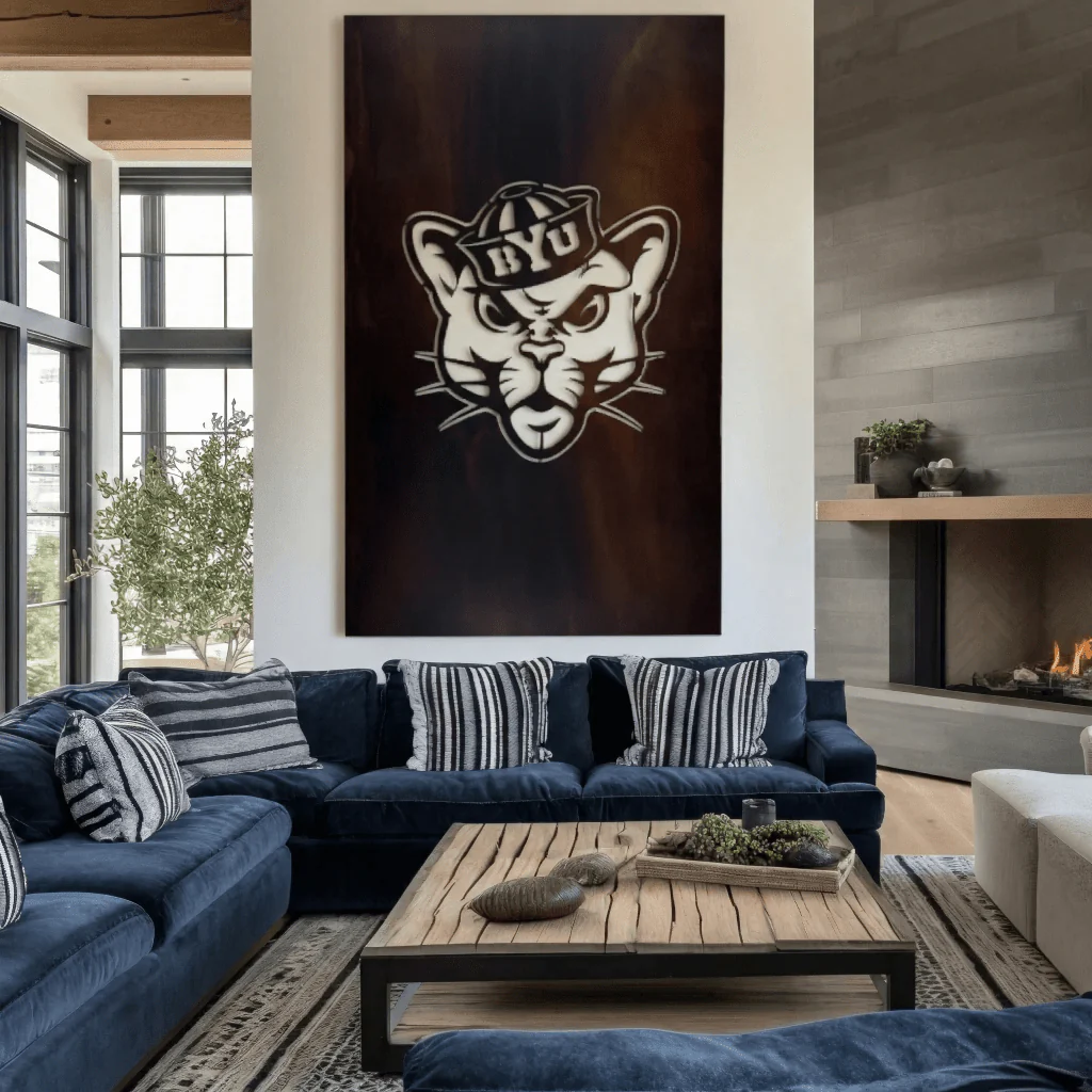The BYU Cat - Wall Art - Portrait - Umber - Image 2