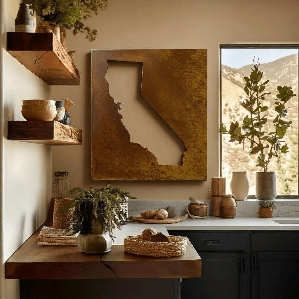 The California - Metal Wall Art - Oxide