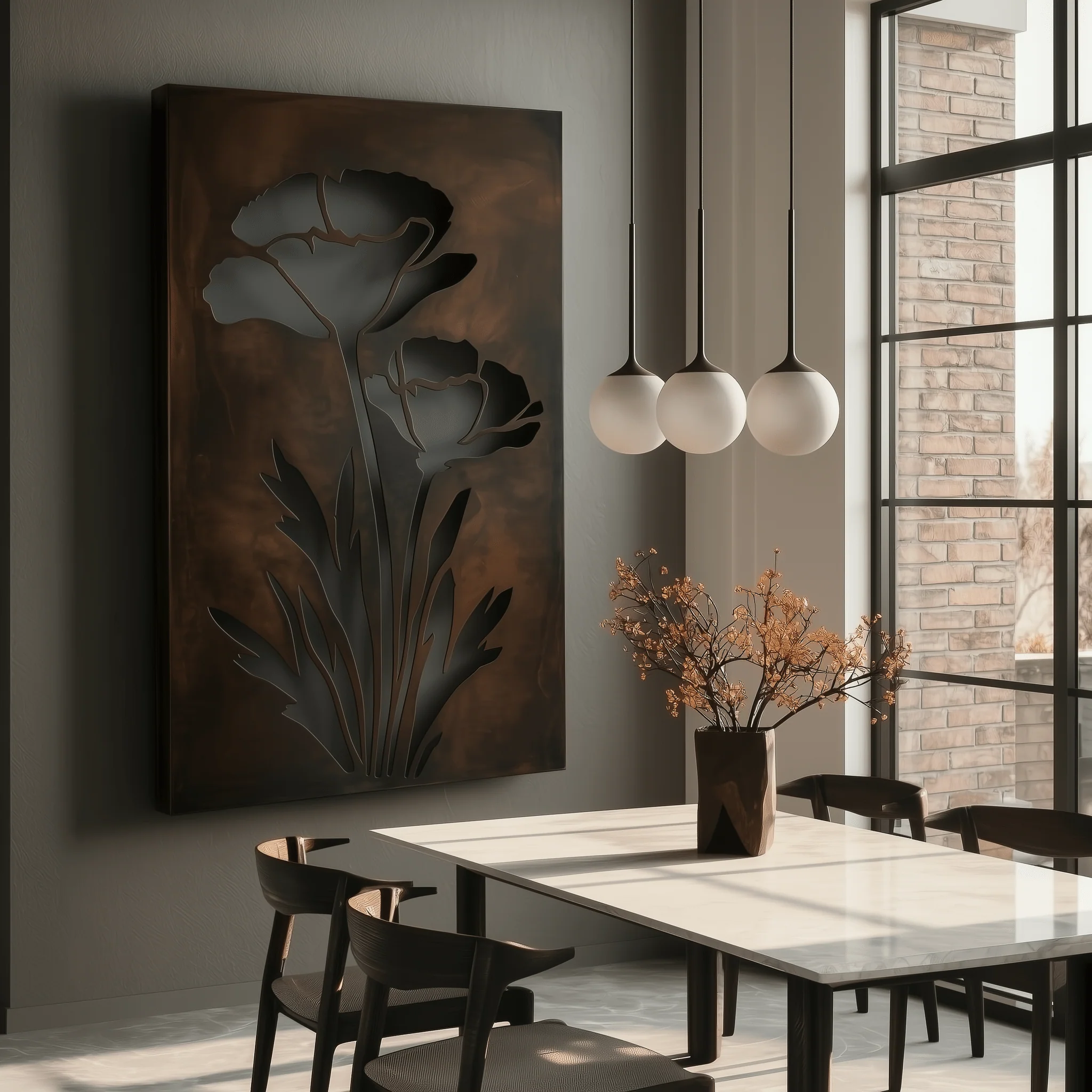 The California Poppy - Metal Wall Art - Umber - Image 3