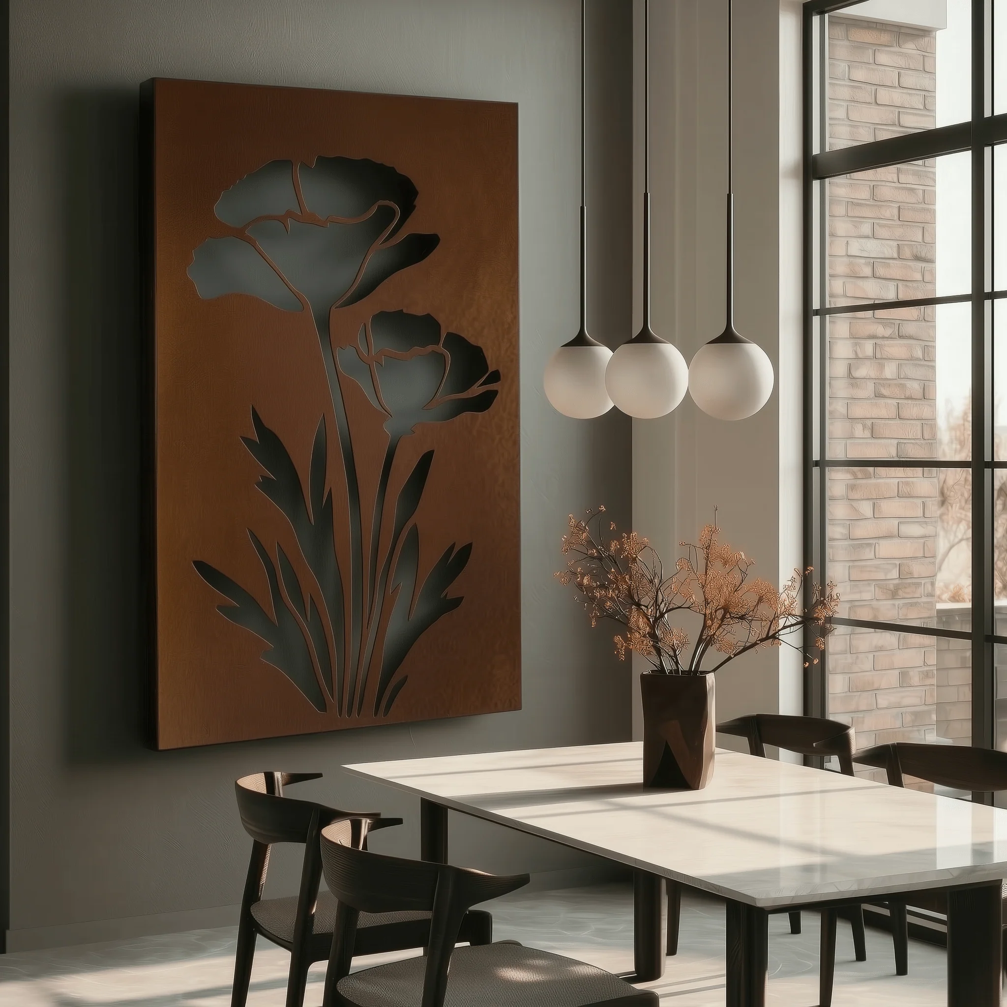 The California Poppy - Metal Wall Art - Oxide