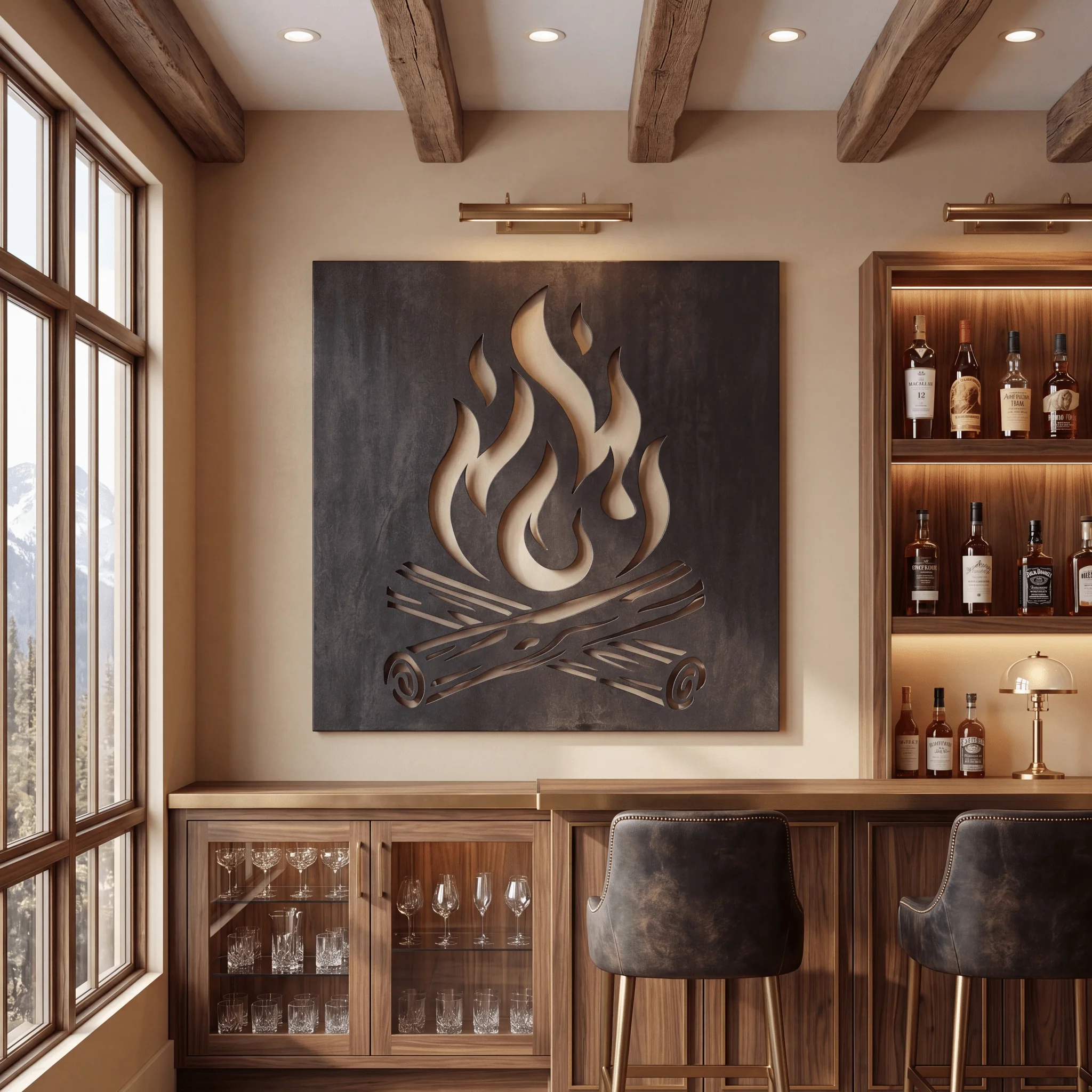 The Campfire - Metal Wall Art - Forge - Image 2