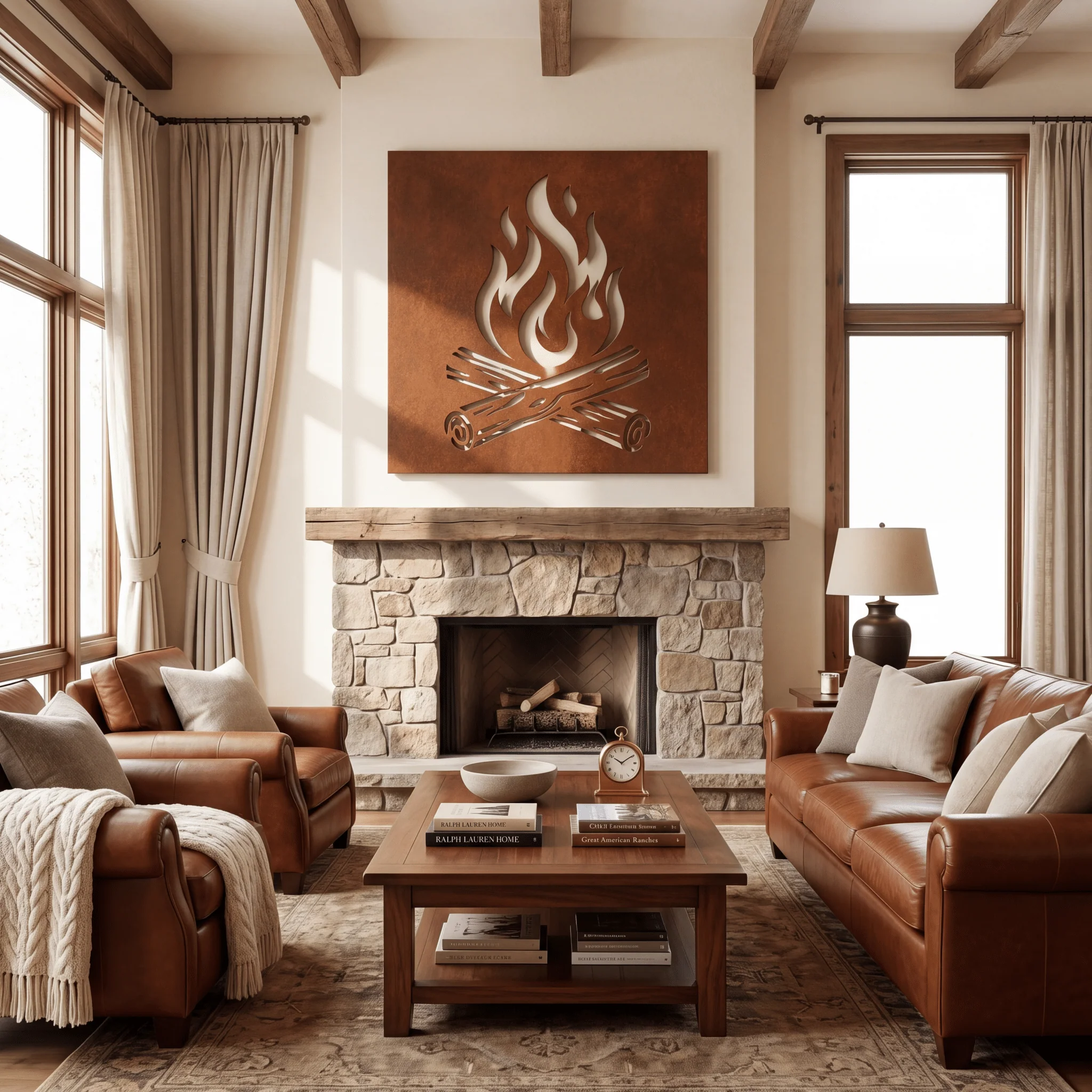 The Campfire - Metal Wall Art - Oxide - Image 2