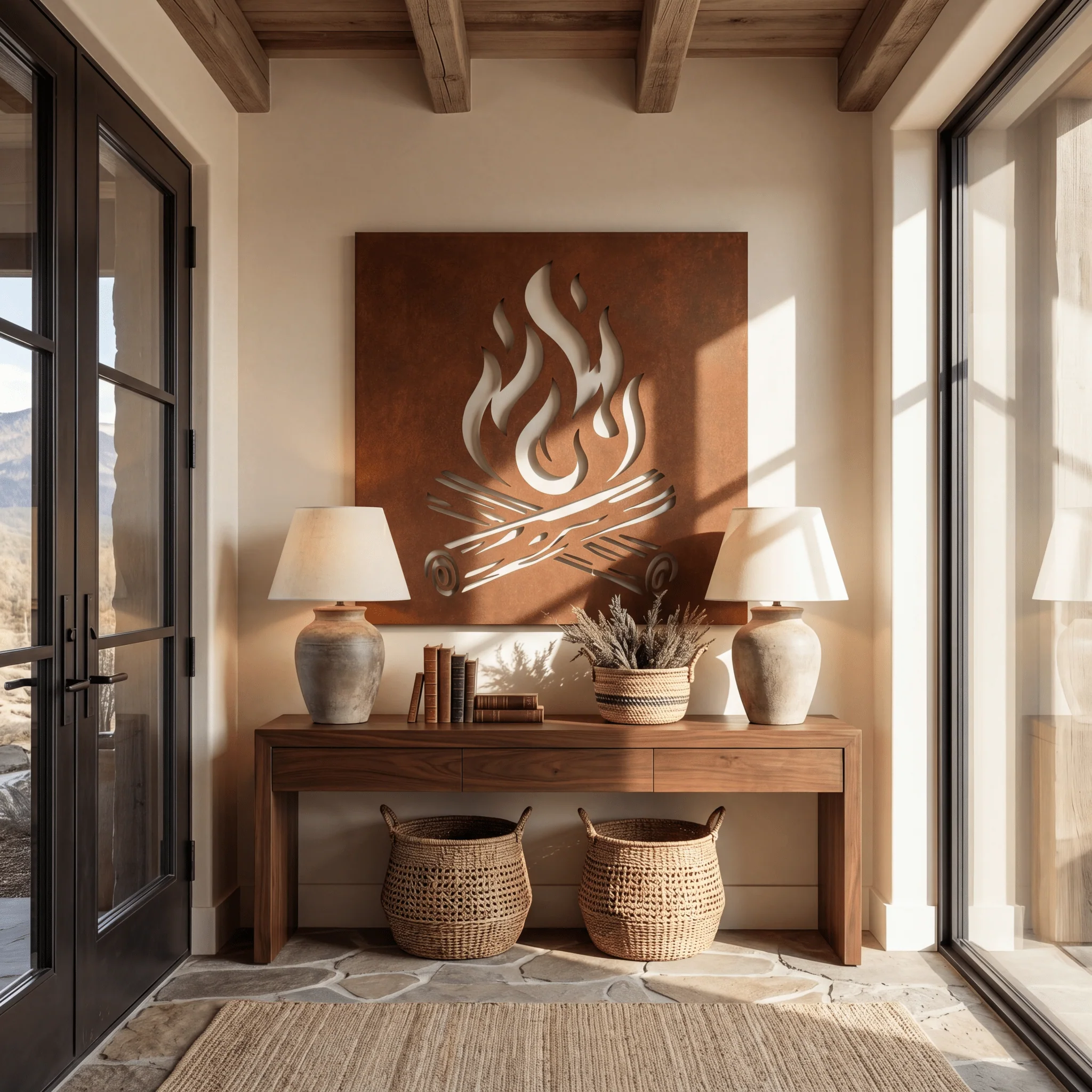The Campfire - Metal Wall Art - Oxide - Image 3