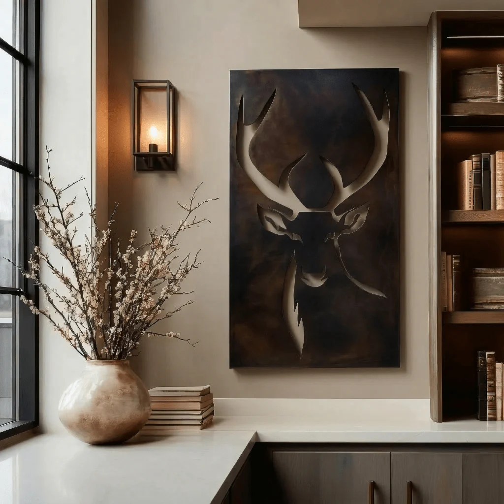 The Caribou - Metal Wall Art - Umber - Image 4