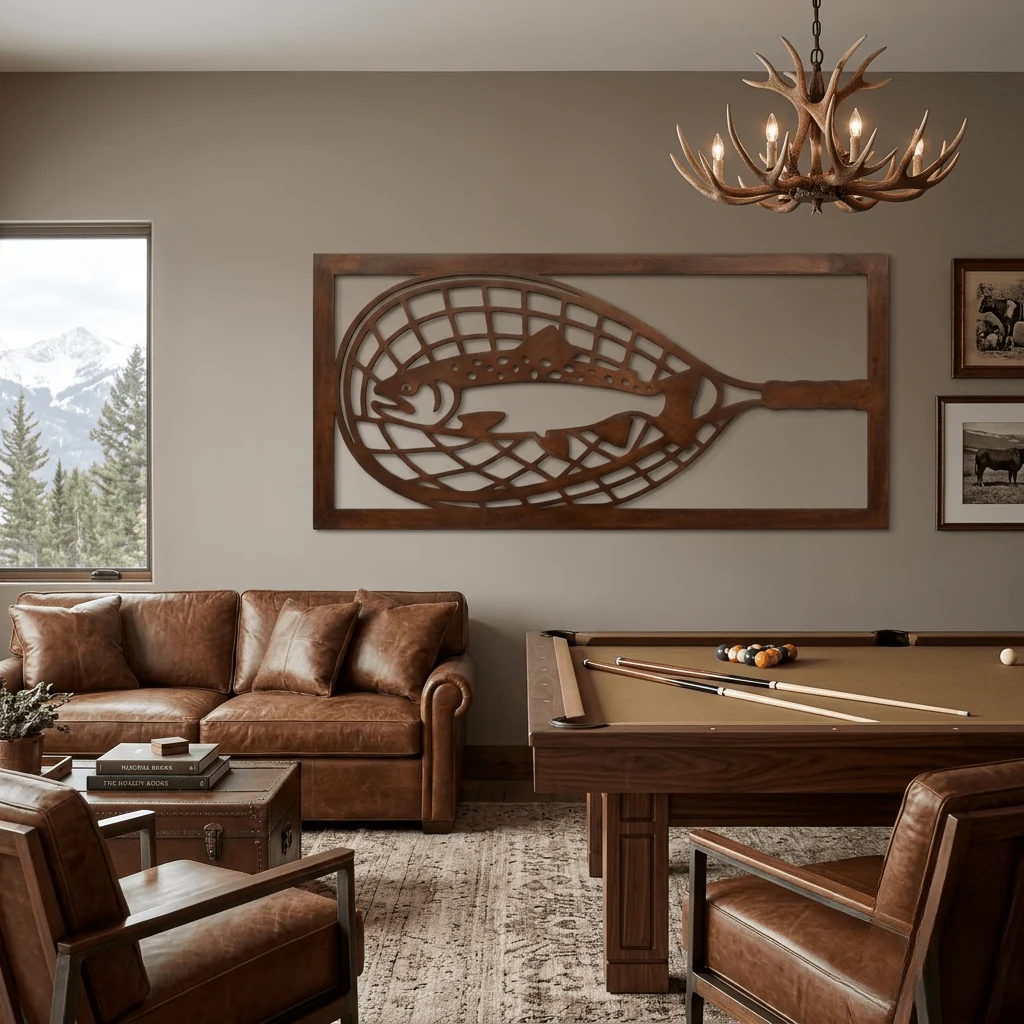The Catch - Metal Wall Art - Umber - Image 3