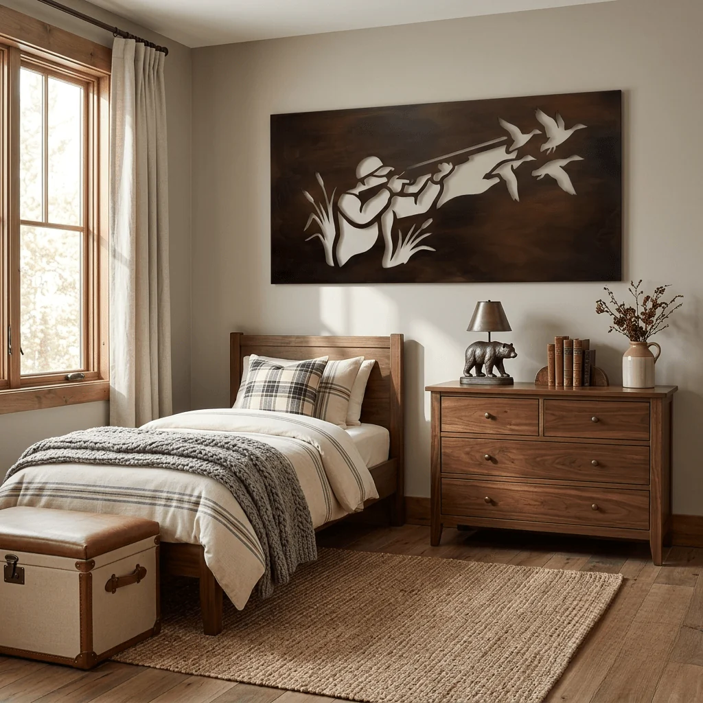 The Cattail Country - Metal Wall Art - Umber - Image 2