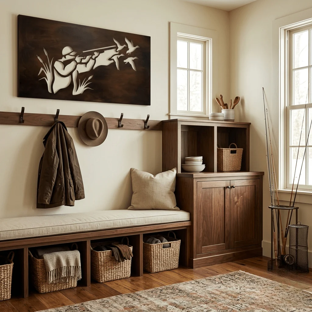 The Cattail Country - Metal Wall Art - Umber - Image 3